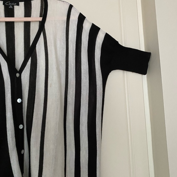 CECICO Short Sleeve Oversized Sz S cardigan . - Picture 5 of 16